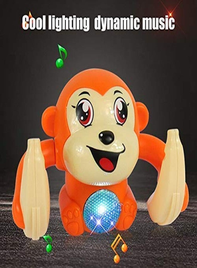 JAPSI Monkey Toy Tumble Monkey Sensor On-Off | Voice Activated Banana Monkey with Light and Musical |Dancing Monkey Spinning Monkey Rolling Monkey Doll Toys for Kids (Multicolor) - Image 5
